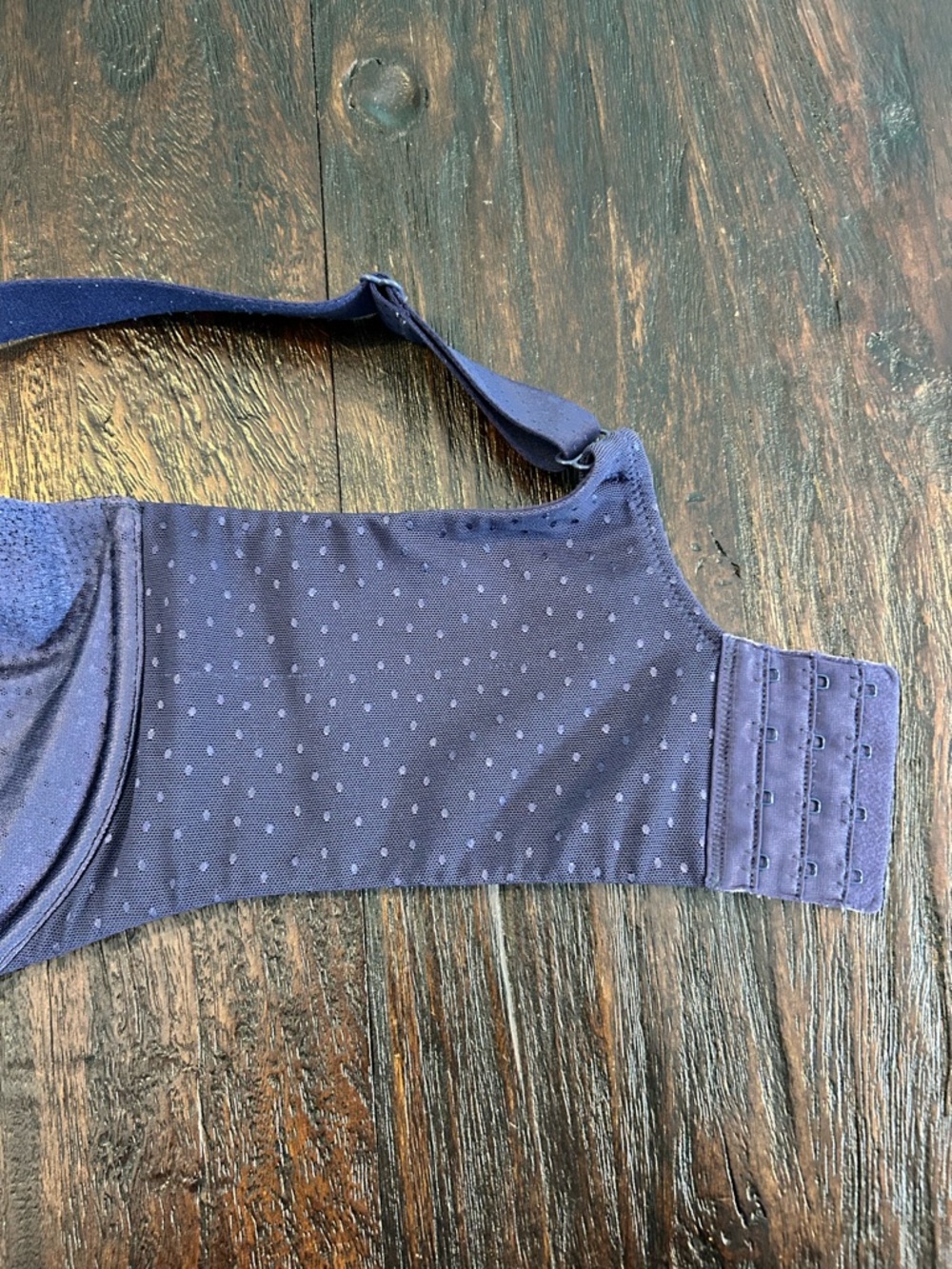 Wacoal Back Appeal Contour Navy Blue Underwire Full Support Bra -36H - Picture 6 of 10